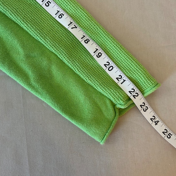 Women's Coldwater Creek Bright Green Long Sleeve Sweater Tee | Size‎ XL - Picture 8 of 10